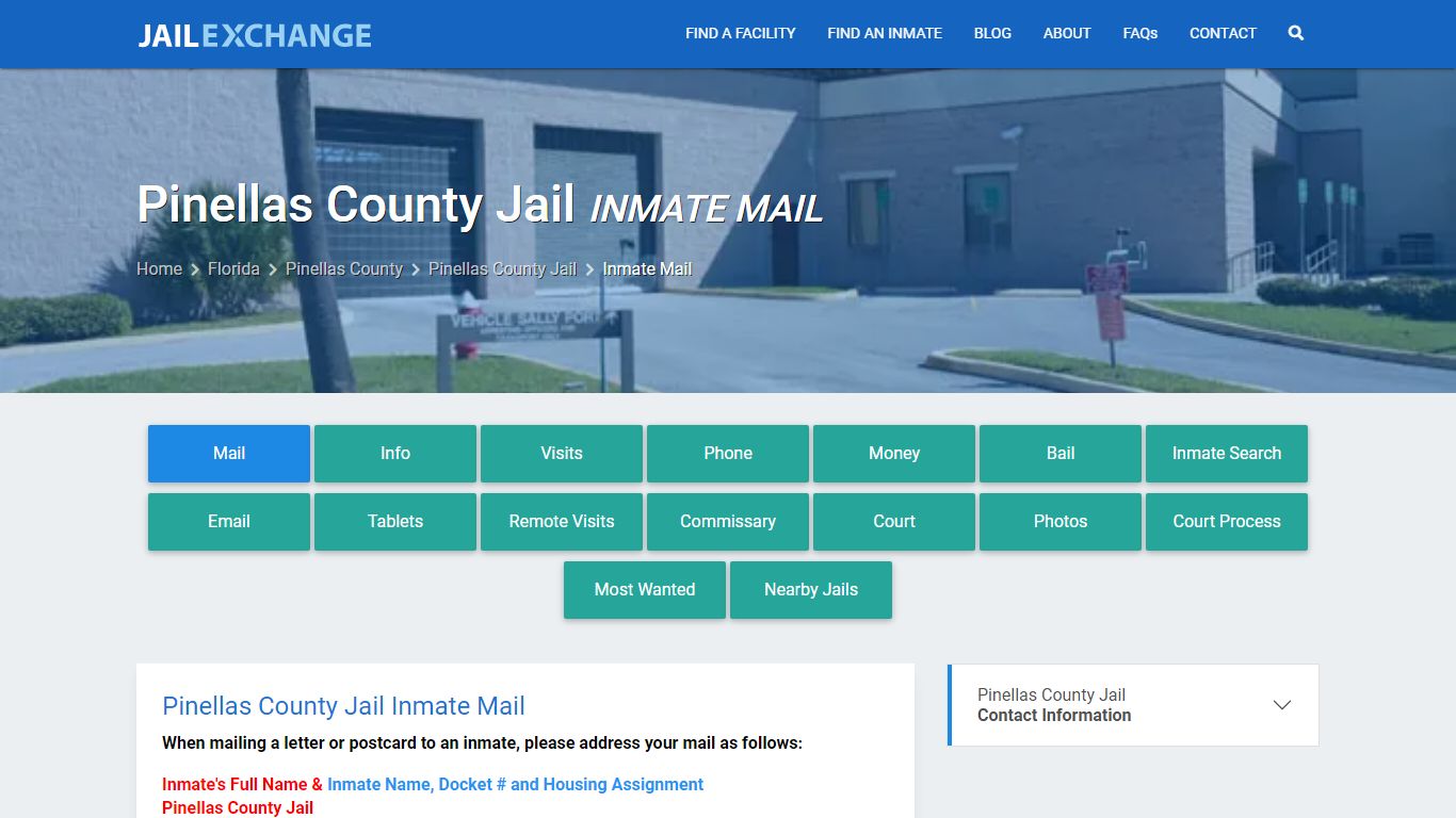 Pinellas County Jail Inmate Mail - Jail Exchange